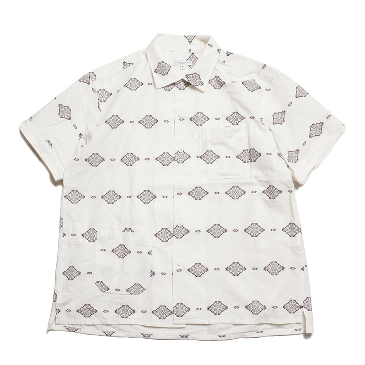 Engineered Garments - Camp Shirt - Cotton Ikat Print - SW016