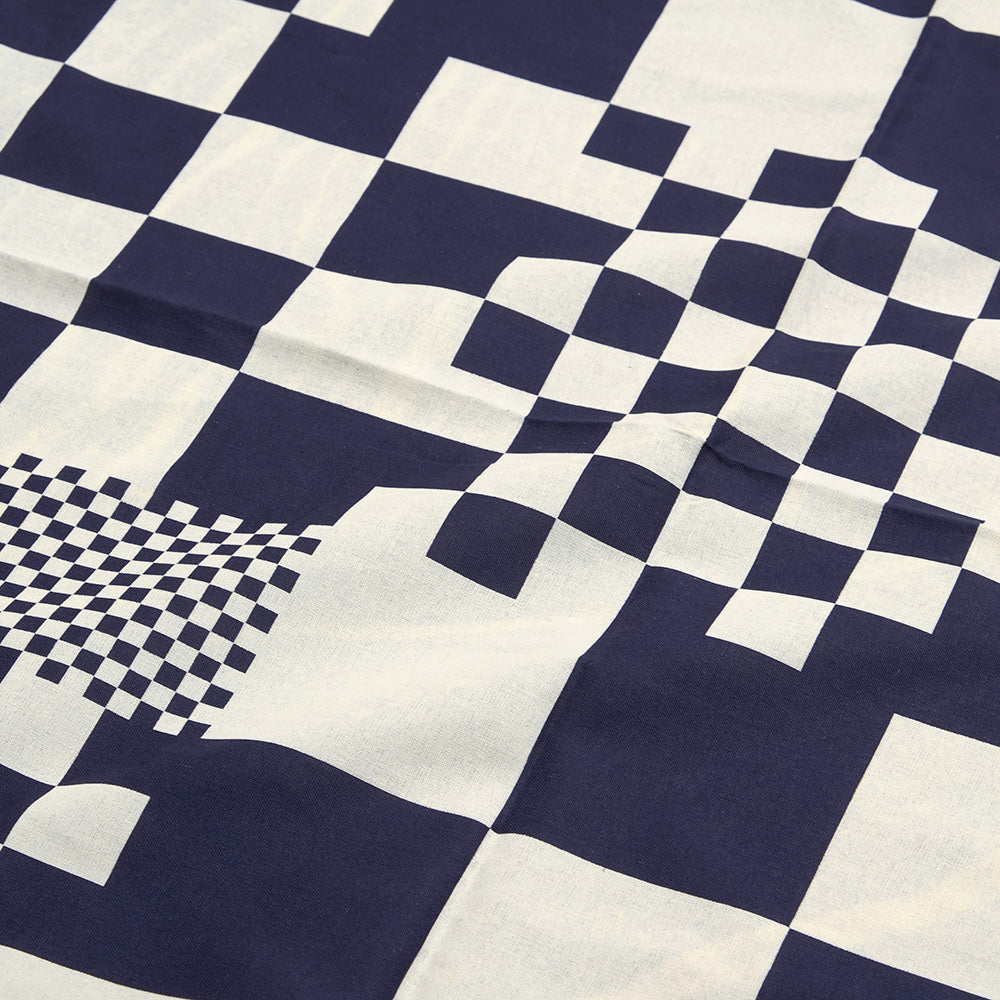 Engineered Garments - Printed Bandana - Navy Checker - SW495