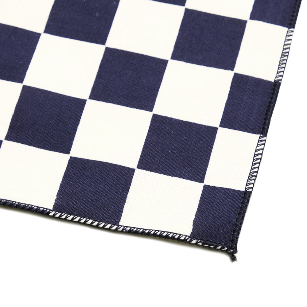 Engineered Garments - Printed Bandana - Navy Checker - SW495