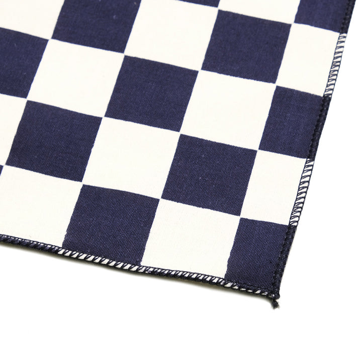 Engineered Garments - Printed Bandana - Navy Checker - SW495