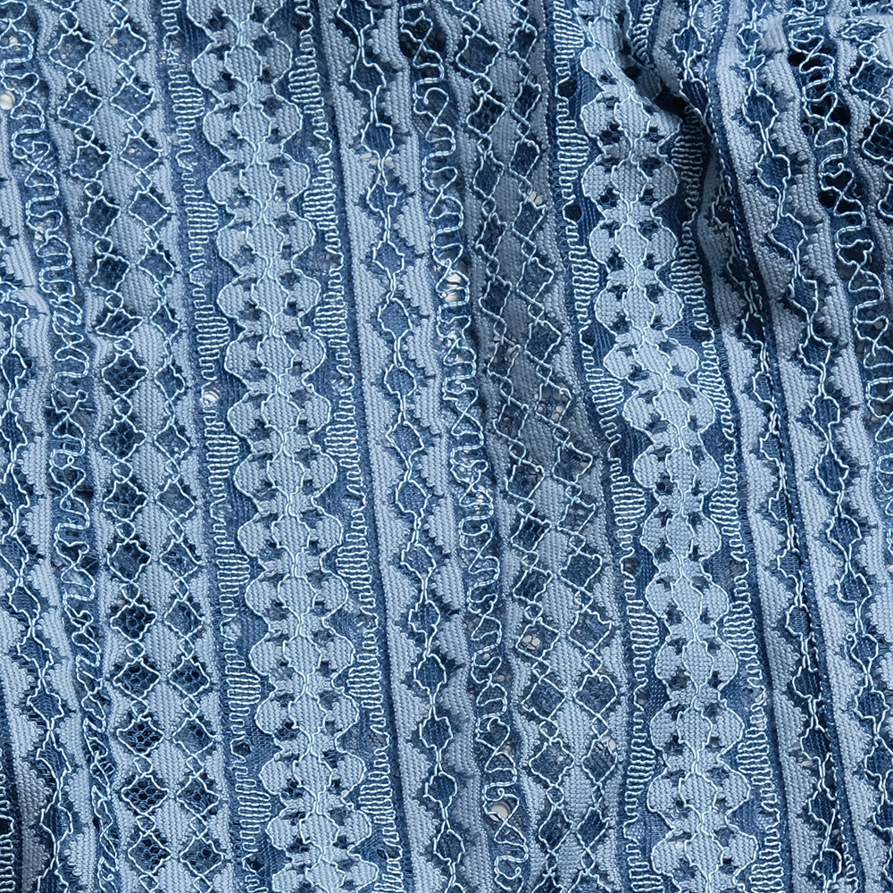 Needles - S/S Widespread Collar Shirt - Raschel Lace - SX284