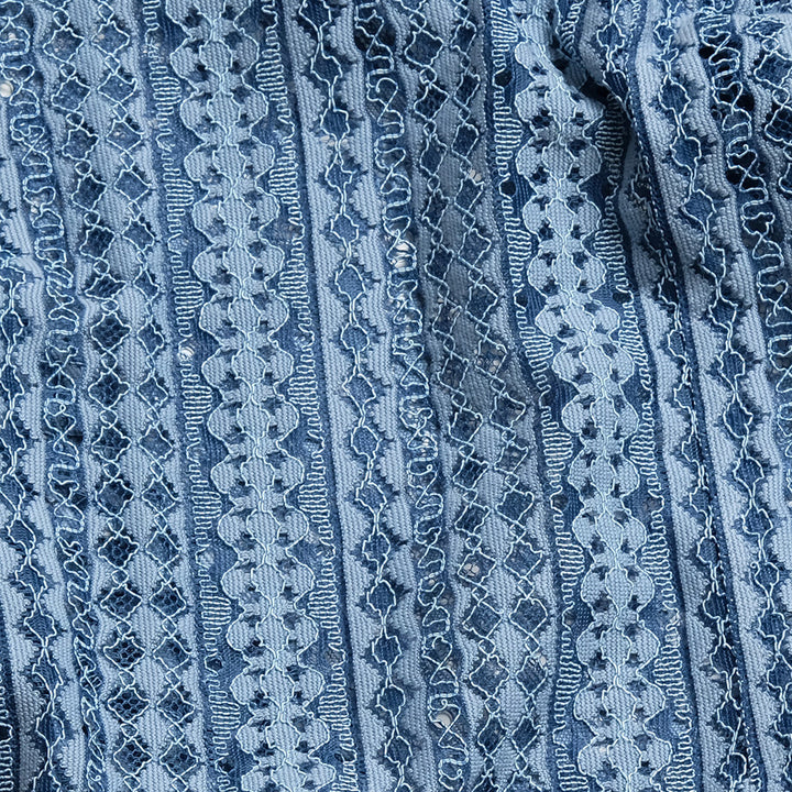 Needles - S/S Widespread Collar Shirt - Raschel Lace - SX284