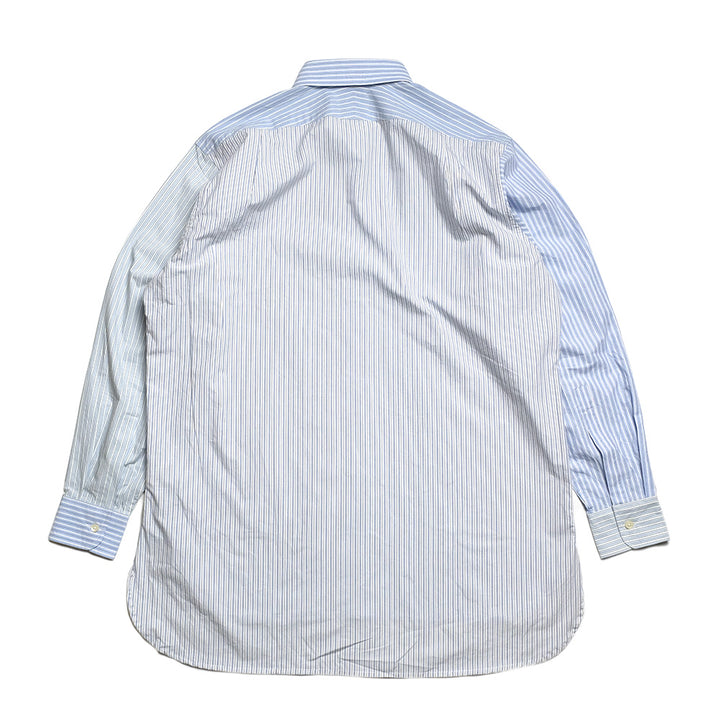 Needles - Combo Tab Collar Shirt - Cotton Typewriter Stripe - SX298