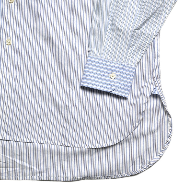 Needles - Combo Tab Collar Shirt - Cotton Typewriter Stripe - SX298