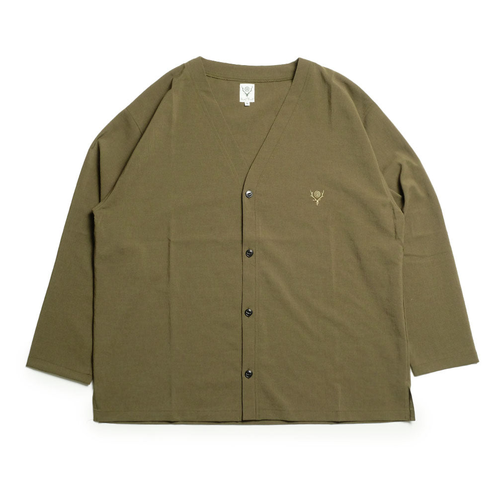 SOUTH2 WEST8 - V-Neck Cardigan - Poly Oxford - SX662