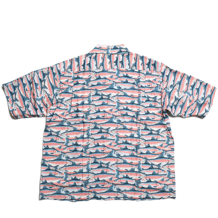 SOUTH2 WEST8 - S/S Open Collar Shirt - Trout - SX676