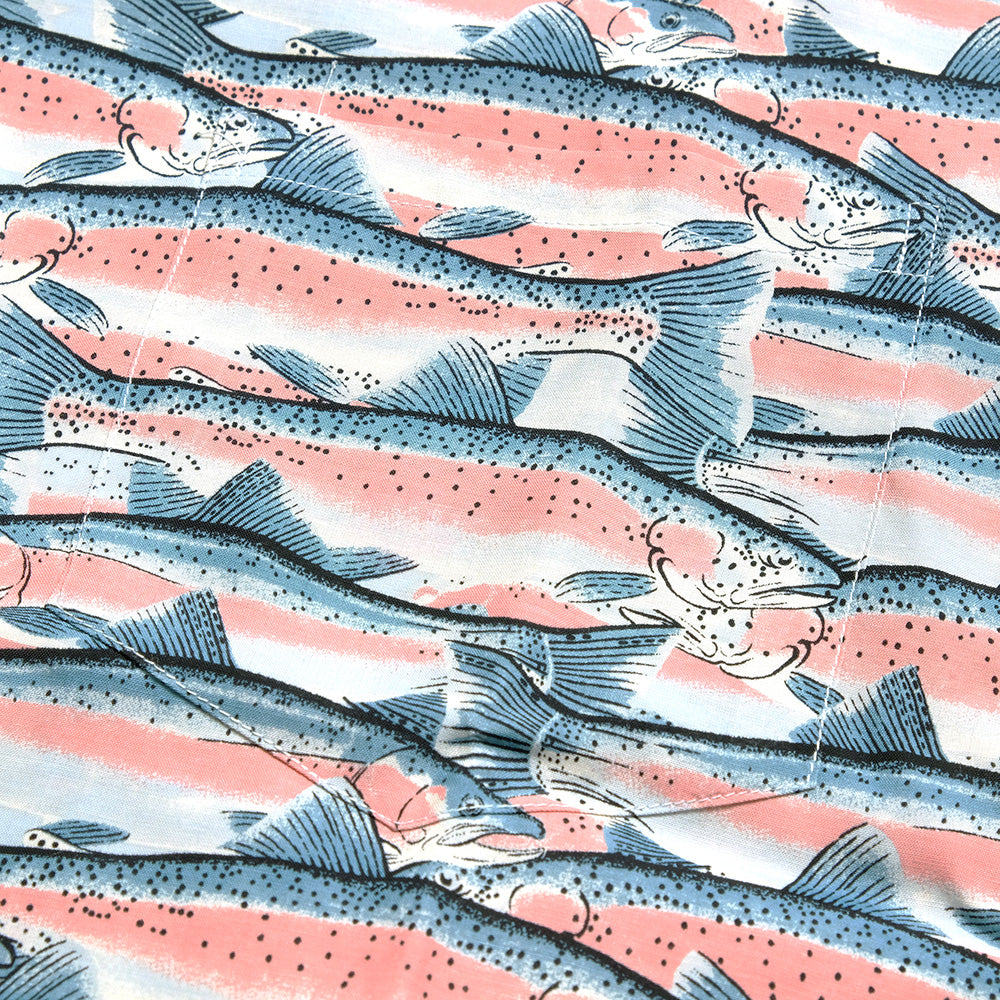 SOUTH2 WEST8 - S/S Open Collar Shirt - Trout - SX676