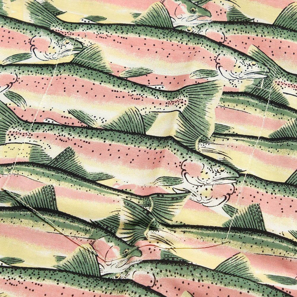 SOUTH2 WEST8 - S/S Open Collar Shirt - Trout - SX676