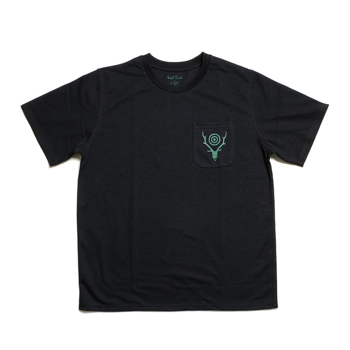 SOUTH2 WEST8 - S/S Round Pocket Tee - Circle Horn - SX744