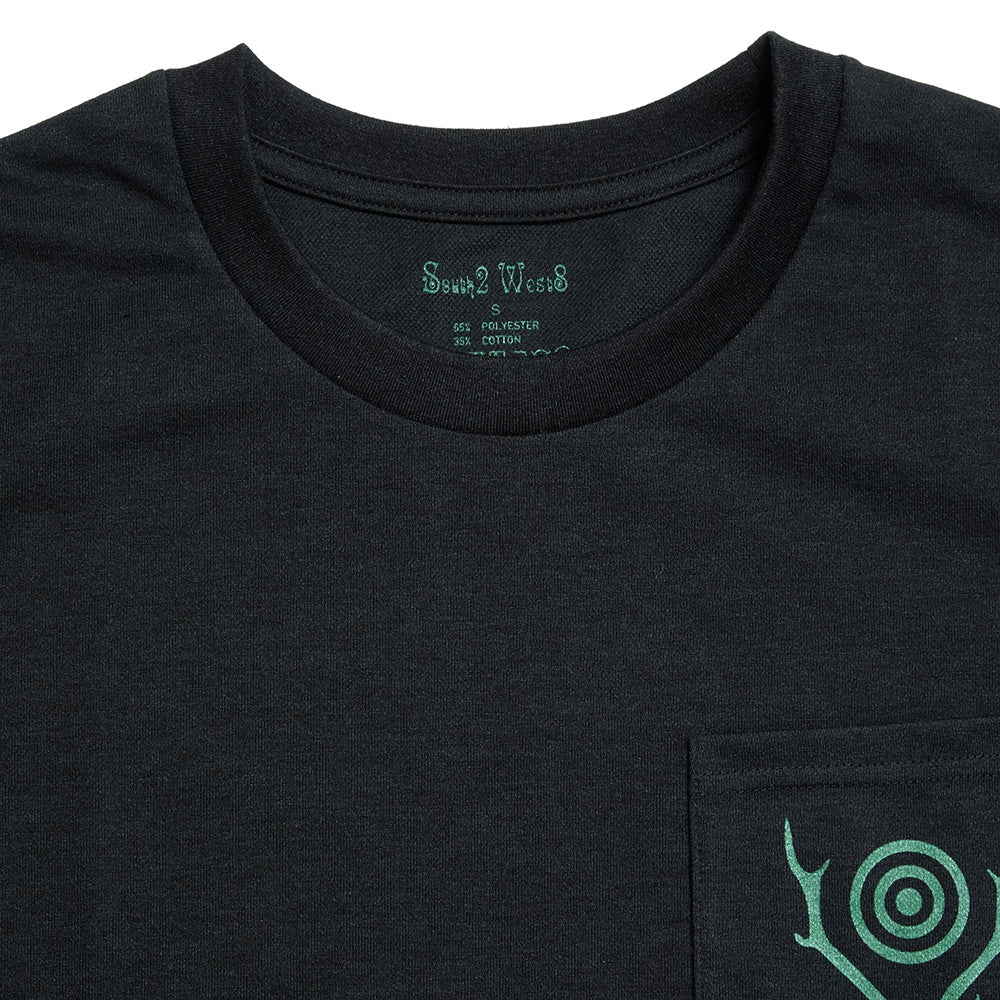 SOUTH2 WEST8 - S/S Round Pocket Tee - Circle Horn - SX744