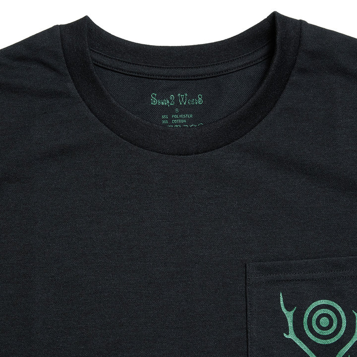 SOUTH2 WEST8 - S/S Round Pocket Tee - Circle Horn - SX744