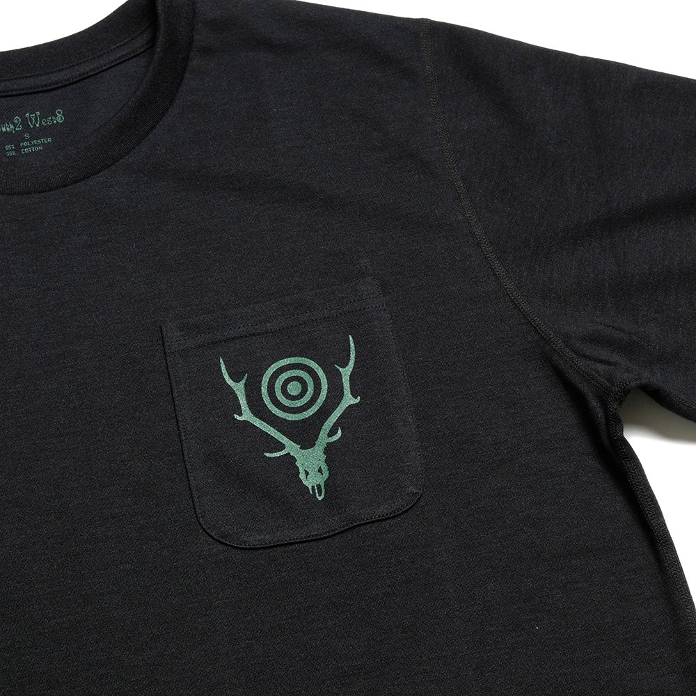 SOUTH2 WEST8 - S/S Round Pocket Tee - Circle Horn - SX744