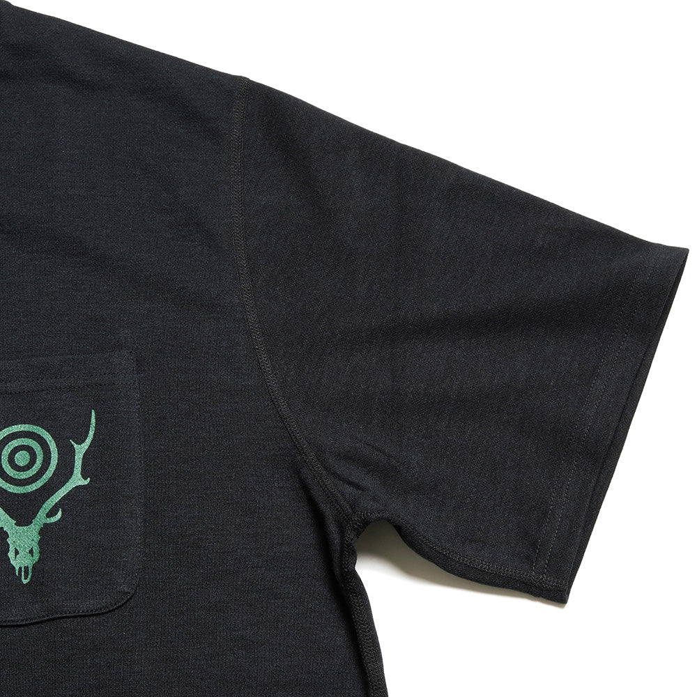 SOUTH2 WEST8 - S/S Round Pocket Tee - Circle Horn - SX744