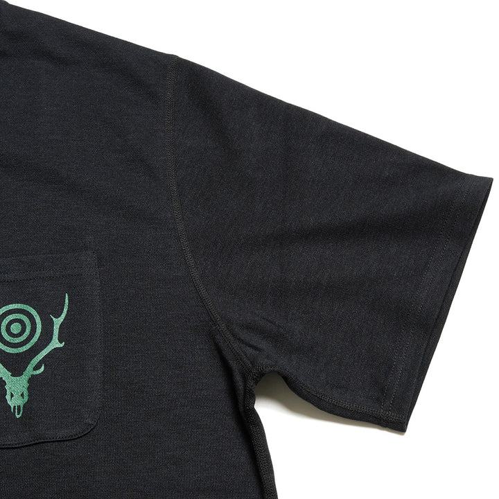 SOUTH2 WEST8 - S/S Round Pocket Tee - Circle Horn - SX744