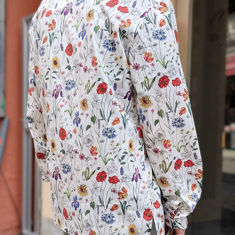 JUNYA WATANABE MAN - Cotton Flower-patterned Shirt - Collaborated with MARIA SANTANGELO  - WQ-B013-051
