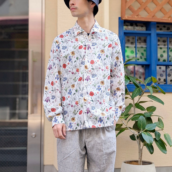 JUNYA WATANABE MAN - Cotton Flower-patterned Shirt - Collaborated with MARIA SANTANGELO  - WQ-B013-051
