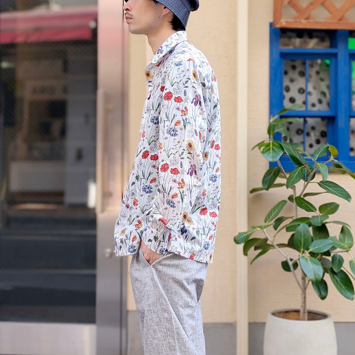 JUNYA WATANABE MAN - Cotton Flower-patterned Shirt - Collaborated with MARIA SANTANGELO  - WQ-B013-051