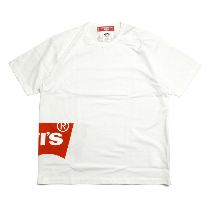 eYe JUNYA WATANABE MAN - 綿度詰天竺 製品プリントTシャツ - Levi’s Wネーム - WQ-T910-100