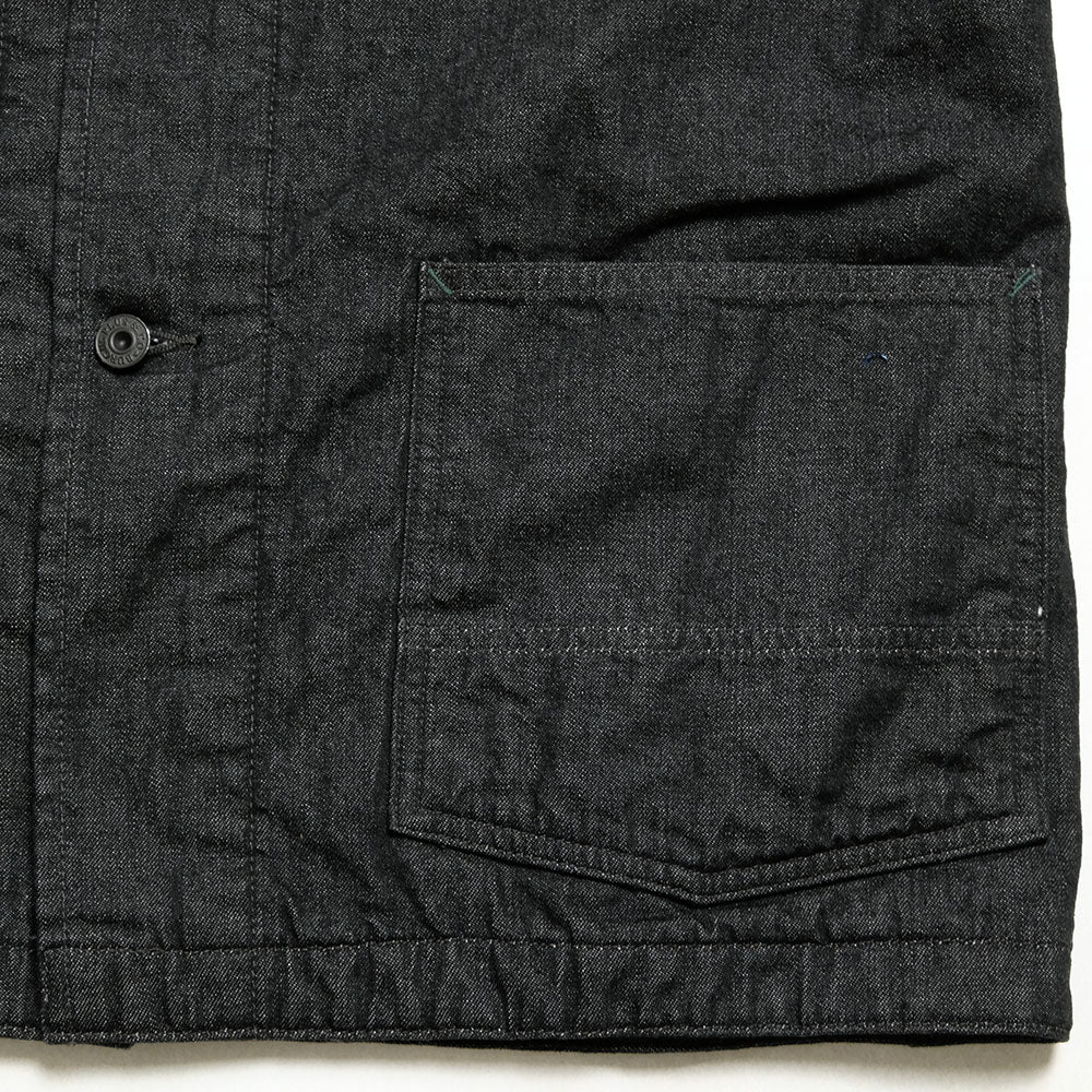 BURGUS PLUS - Blanket Lining 11oz Black Denim Coverall - BP25903