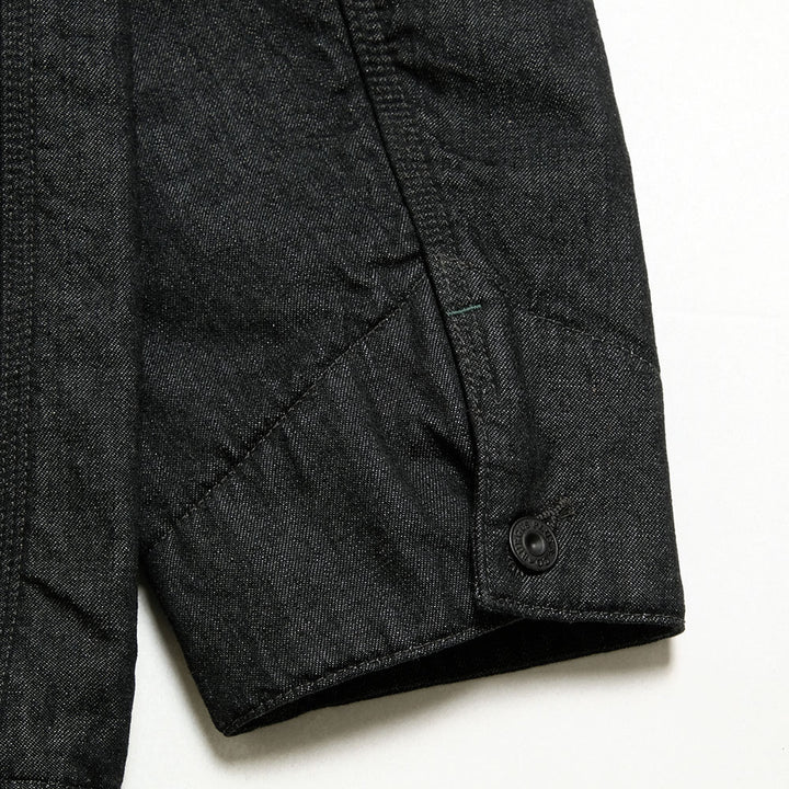 BURGUS PLUS - Blanket Lining 11oz Black Denim Coverall - BP25903