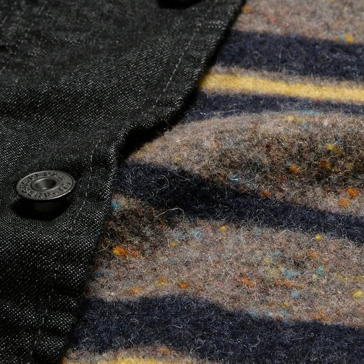 BURGUS PLUS - Blanket Lining 11oz Black Denim Coverall - BP25903