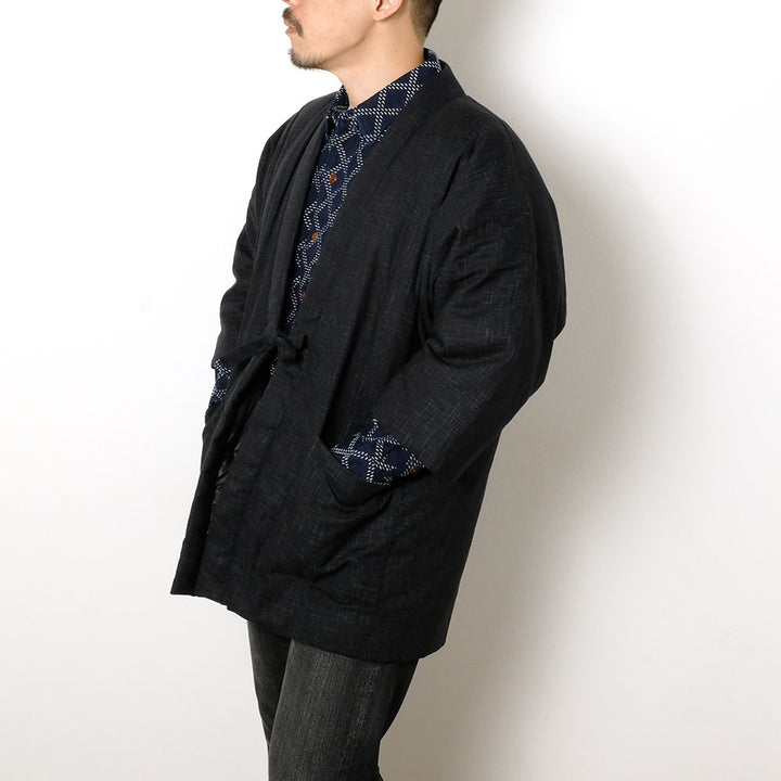 BURGUS PLUS - ZANTER x BURGUS PLUS - Tsumugi Down HAN-TEN - Black Solid - BP25908ZNT-BK