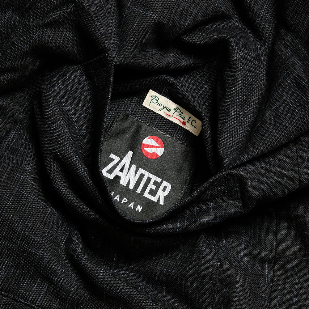 BURGUS PLUS - ZANTER x BURGUS PLUS - Tsumugi Down HAN-TEN - Black Solid - BP25908ZNT-BK