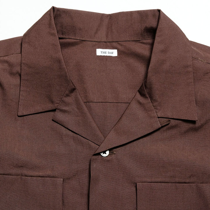 THE DAY - OPEN COLLAR SHIRT - D25WS-1001