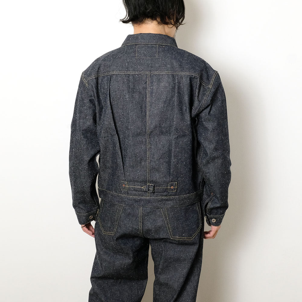 GOLD - RECYCLED WASTE SUVIN COTTON YARN 11.5oz. DENIM BLOUSE WWⅡ MODEL - GL15860N