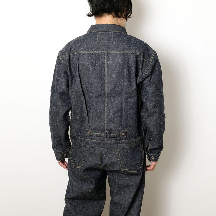 GOLD - RECYCLED WASTE SUVIN COTTON YARN 11.5oz. DENIM BLOUSE WWⅡ MODEL - GL15860N