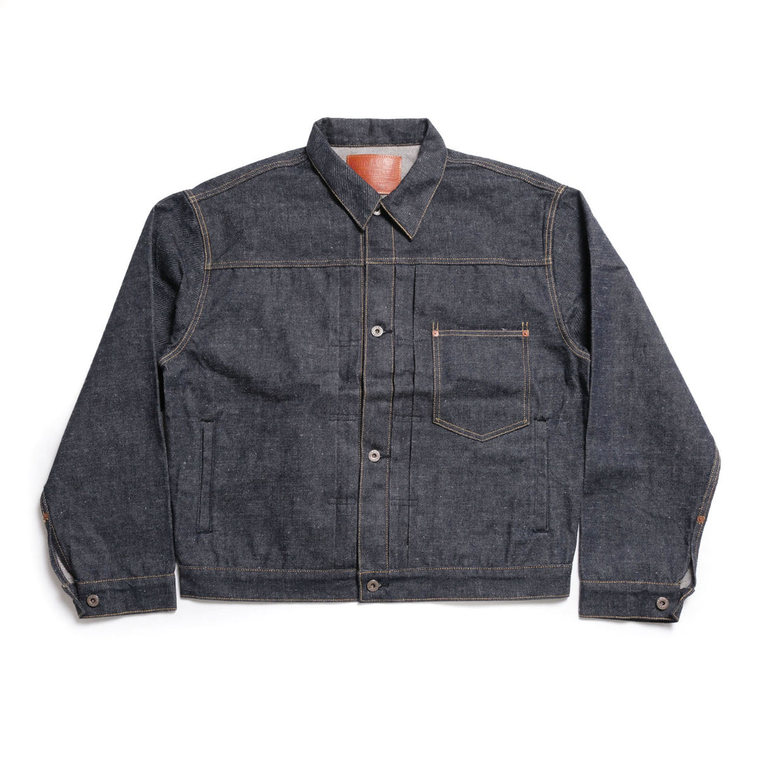 GOLD - RECYCLED WASTE SUVIN COTTON YARN 14oz. DENIM BLOUSE WWⅡ MODEL - GL16001N