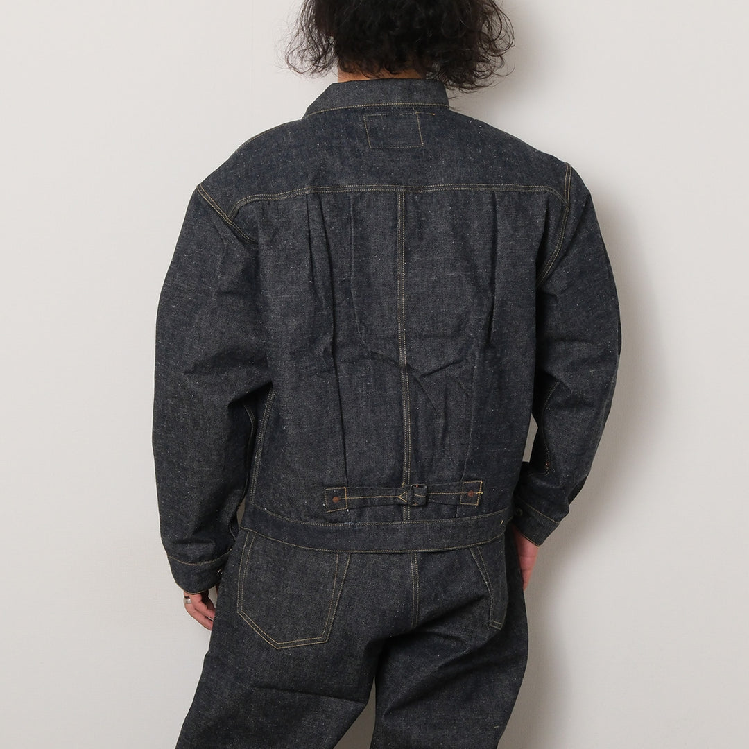 GOLD - RECYCLED WASTE SUVIN COTTON YARN 14oz. DENIM BLOUSE WWⅡ MODEL - GL16001N