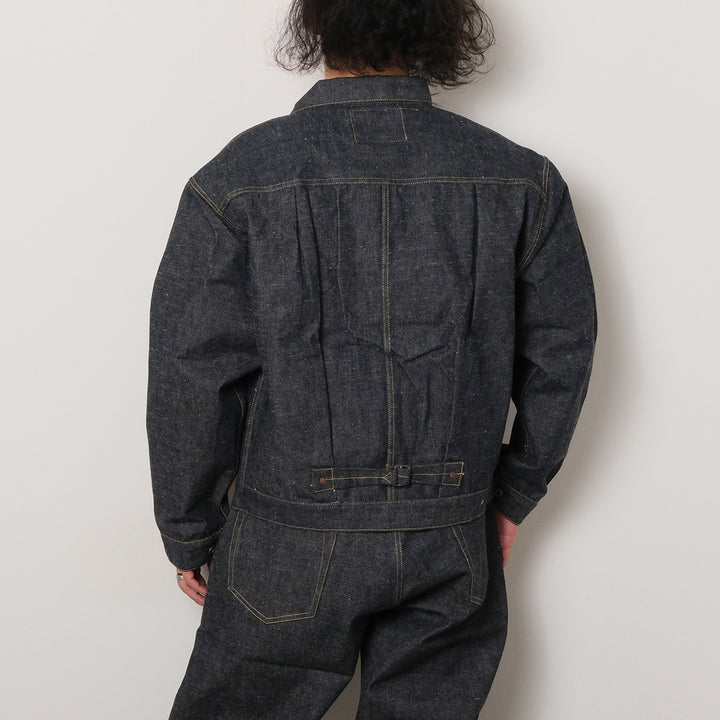 GOLD - RECYCLED WASTE SUVIN COTTON YARN 14oz. DENIM BLOUSE WWⅡ MODEL - GL16001N