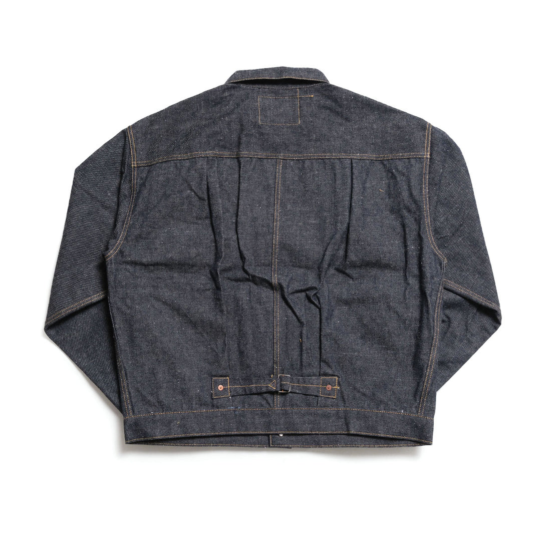 GOLD - RECYCLED WASTE SUVIN COTTON YARN 14oz. DENIM BLOUSE WWⅡ MODEL - GL16001N