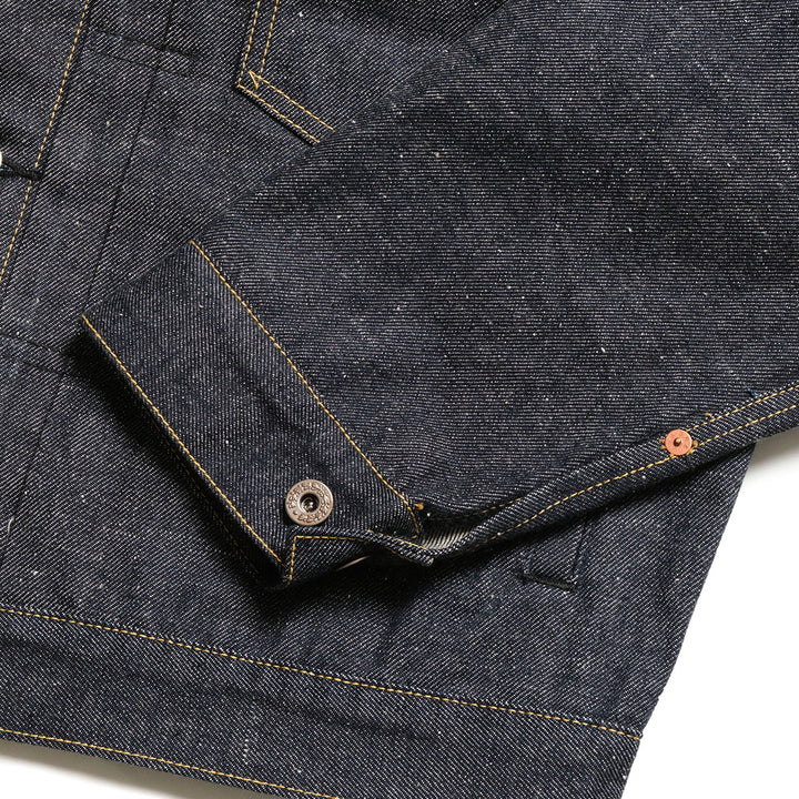 GOLD - RECYCLED WASTE SUVIN COTTON YARN 14oz. DENIM BLOUSE WWⅡ MODEL - GL16001N