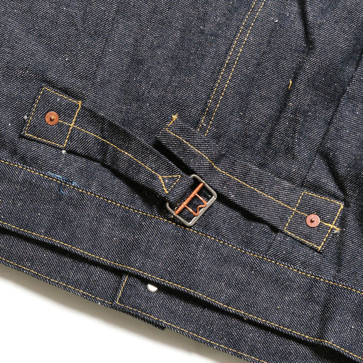 GOLD - RECYCLED WASTE SUVIN COTTON YARN 14oz. DENIM BLOUSE WWⅡ MODEL - GL16001N