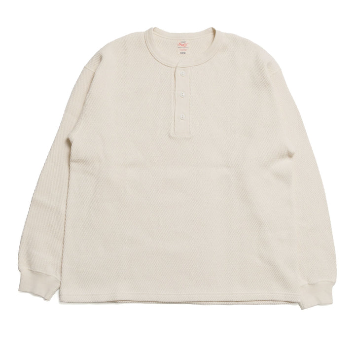 GOLD - HEAVY THERMAL HENLEY NECK SHIRT - GL69772