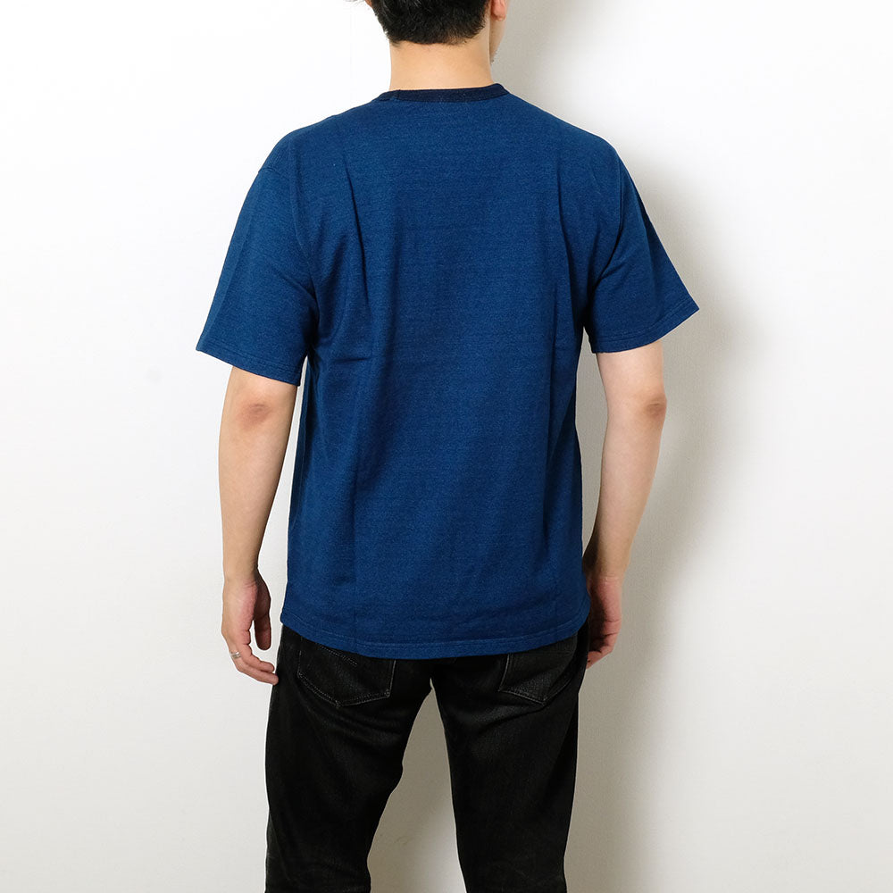 BURGUS PLUS - Indigo Pocket T-Shirt - HBP-029