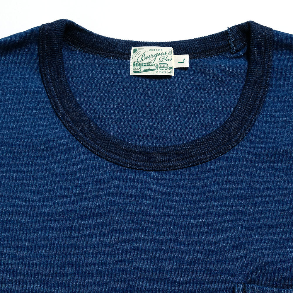 BURGUS PLUS - Indigo Pocket T-Shirt - HBP-029