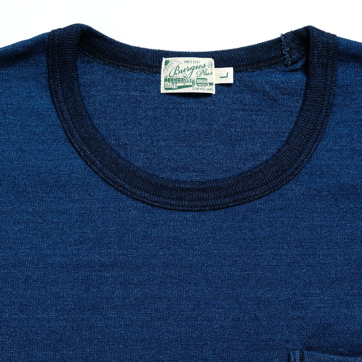 BURGUS PLUS - Indigo Pocket T-Shirt - HBP-029