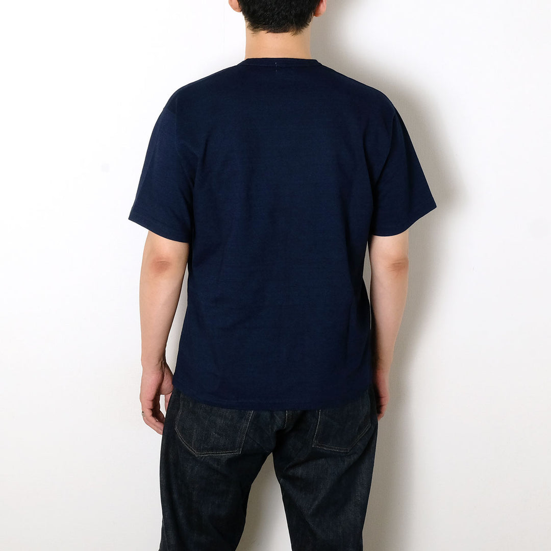 BURGUS PLUS - Indigo Pocket T-Shirt - HBP-029A