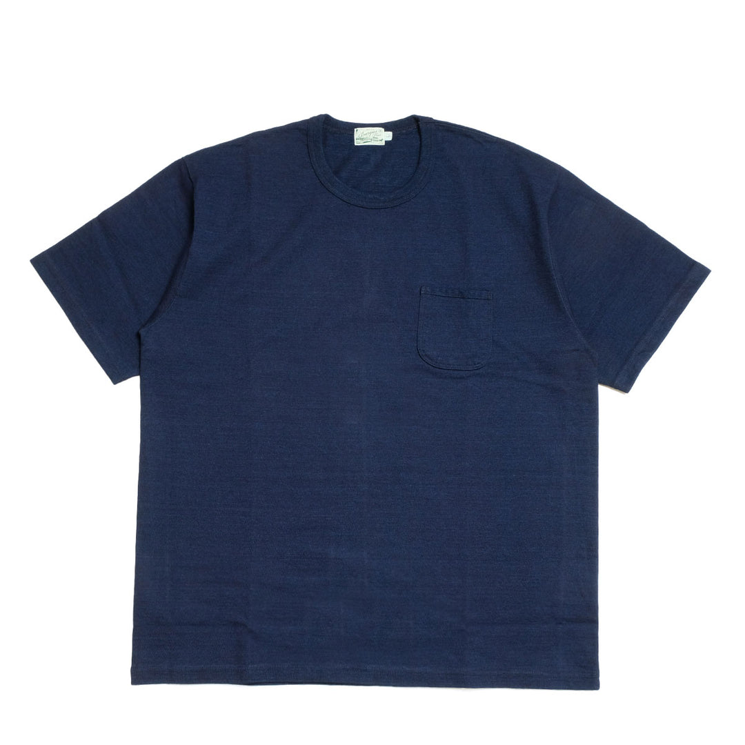 BURGUS PLUS - Indigo Pocket T-Shirt - HBP-029A
