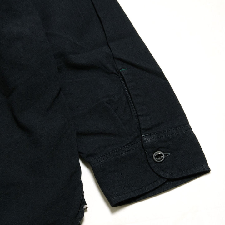 BURGUS PLUS - Solid Black Chambray Work Shirt - HBP-300CHB