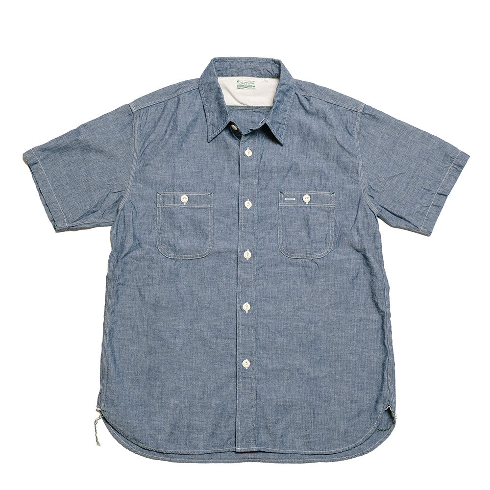 BURGUS PLUS S/S Chambray Work Shirt HBP-300CHS