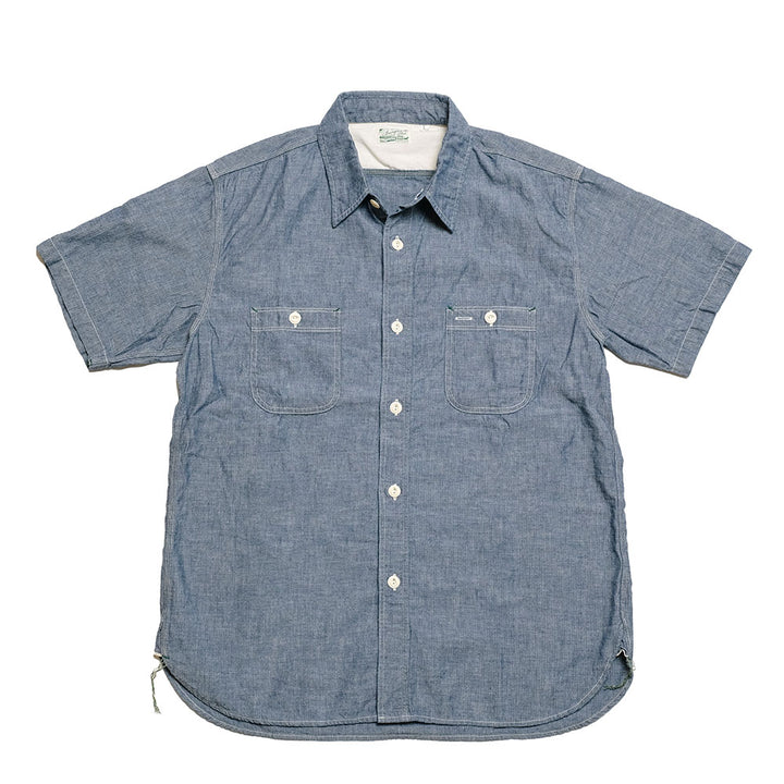 BURGUS PLUS S/S Chambray Work Shirt HBP-300CHS
