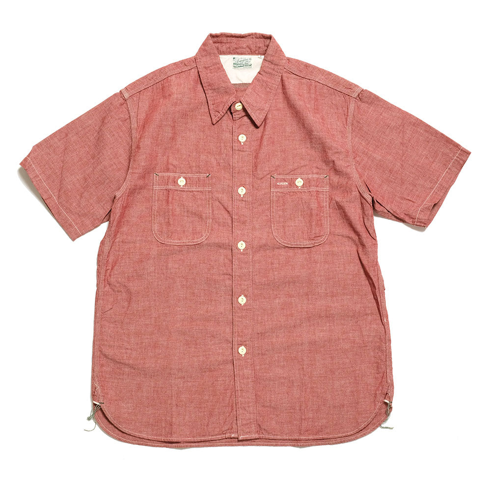 BURGUS PLUS S/S Chambray Work Shirt HBP-300CHS