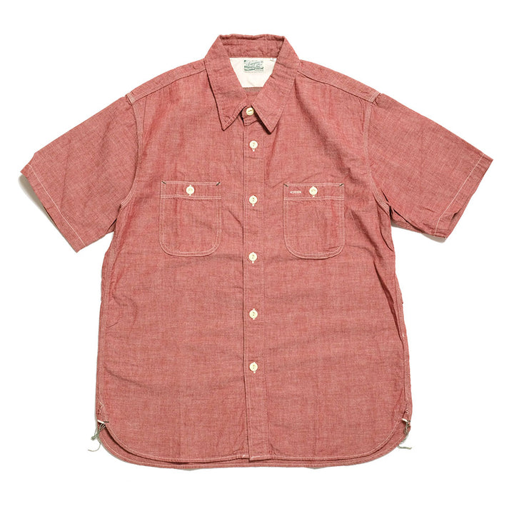 BURGUS PLUS S/S Chambray Work Shirt HBP-300CHS