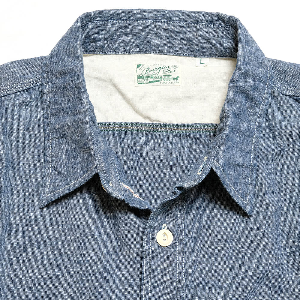 BURGUS PLUS S/S Chambray Work Shirt HBP-300CHS