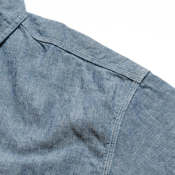 BURGUS PLUS - S/S Chambray Work Shirt - HBP-300CHS