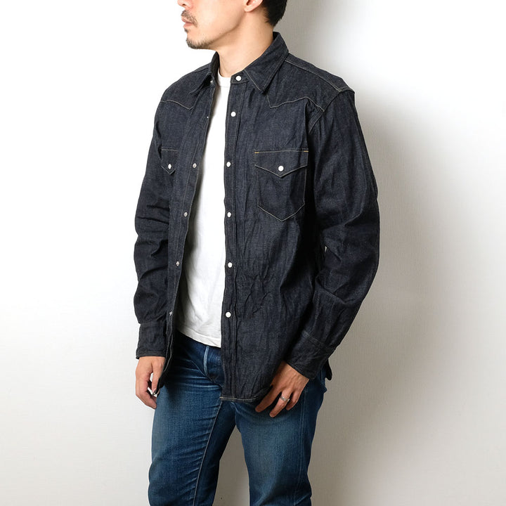 BURGUS PLUS - 8oz Denim Western Shirt - HBP-301WS
